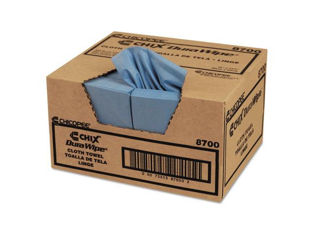 Chix DuraWipe General Purpose Towels 12' x 13 1/2' Blue Smooth 8700