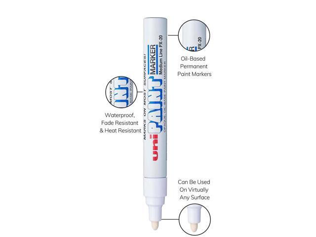 Uni PAINT Fabric Marker Medium Point White (63613) 501007