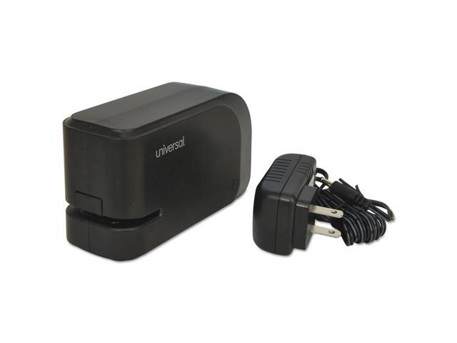 UNIVERSAL Electric Half-Strip Stapler w/Staple Channel Release 20-Sheet Capacity Black 43120