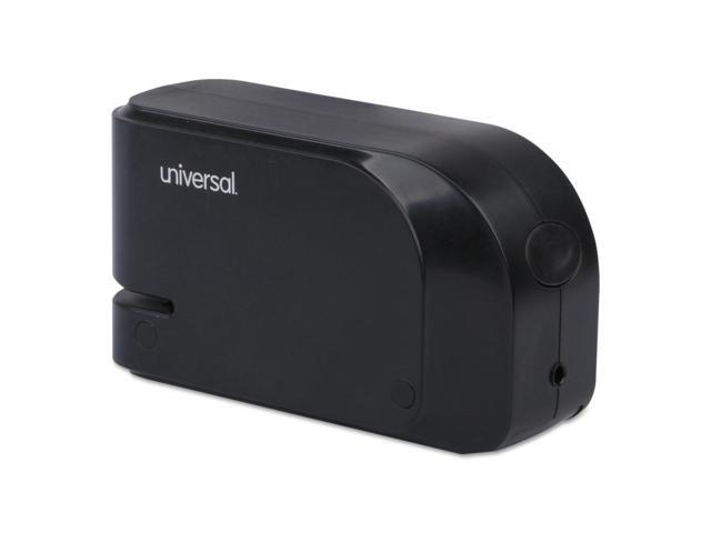 UNIVERSAL Electric Half-Strip Stapler w/Staple Channel Release 20-Sheet Capacity Black 43120