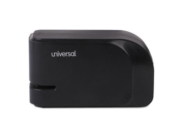 UNIVERSAL Electric Half-Strip Stapler w/Staple Channel Release 20-Sheet Capacity Black 43120