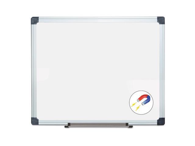 MasterVision Porcelain Value Dry Erase Board 24 x 36 White Aluminum Frame CR0601170MV