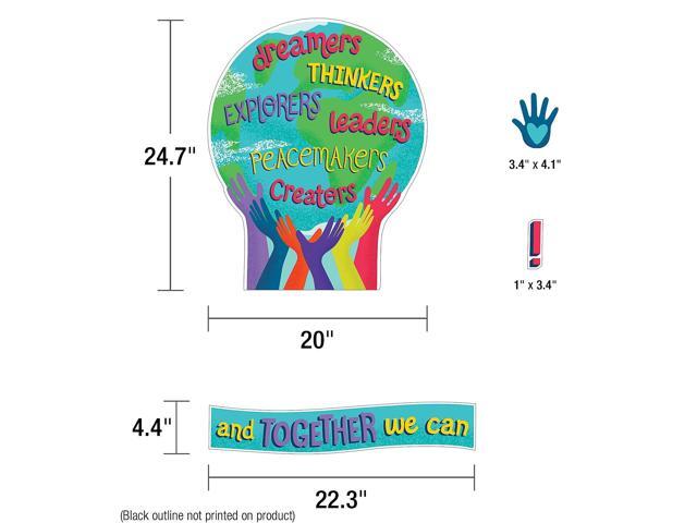 Carson-Dellosa Carson Dellosa Education One World Together We Can Change the World Bulletin Board Set 47 Pieces (CD-110488)