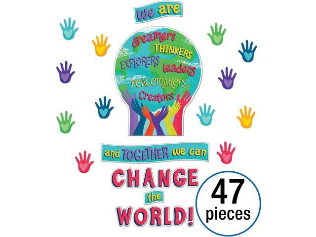Carson-Dellosa Carson Dellosa Education One World Together We Can Change the World Bulletin Board Set 47 Pieces (CD-110488)