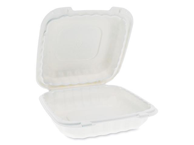 Pactiv Microwave Hinged Lid Containers 8.31x8.35x3.1 YCN808010000