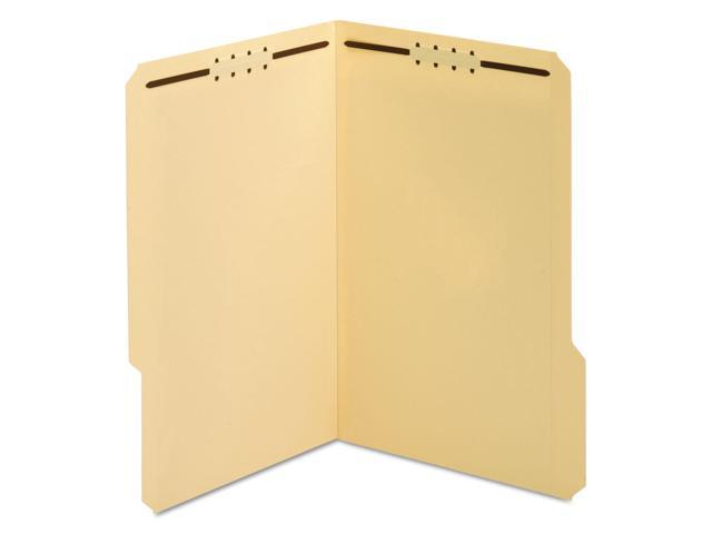 Globe Weis 1953718PT Fastener Folder 18 pt. 1/3 Cut Tab Legal 2 Fastener Manila