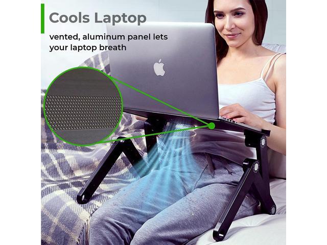 WorkEZ Executive Laptop Stand for Desk Adjustable Height computer lap desk for laptop aluminum laptop cooling stand adjustable laptop desk for bed...