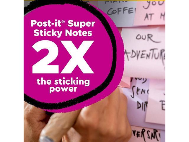 Post-it Recycled Super Sticky Notes 3' x 3' Oasis Collection 70 Sheet/Pad 24 Pads/Pack (654R-24SST-CP) 654R24SSTCP