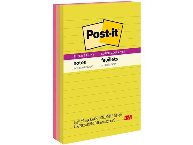 3M Post-it Note Pads Summer Joy Collection Colors 90 Sheets/Pad 3Pk 7100269358