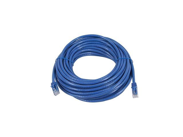 Monoprice Cat6 Ethernet Patch Cable - 30 Feet - Blue Network Internet Cord - Snagless RJ45, Stranded, 550Mhz, UTP, Pure Bare Copper Wire, 24AWG -...