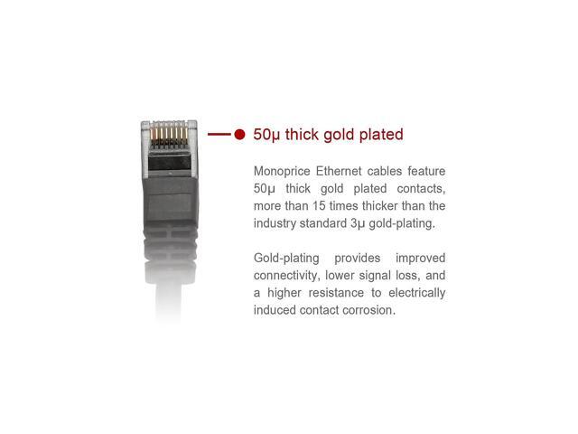 Monoprice Cat6 Ethernet Patch Cable - 30 Feet - Blue Network Internet Cord - Snagless RJ45, Stranded, 550Mhz, UTP, Pure Bare Copper Wire, 24AWG -...