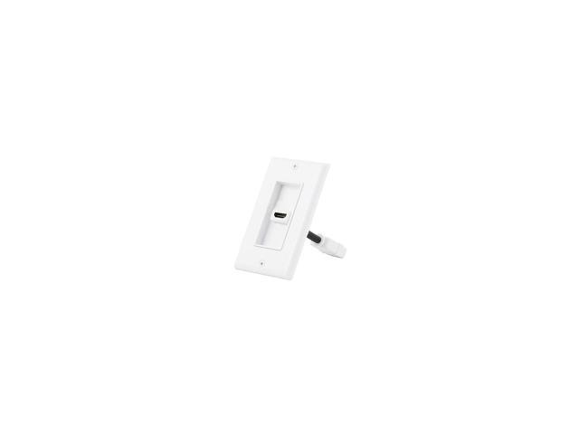 2-Piece Inset Wall Plate w/ 4' Flexible High Speed HDMI Cable