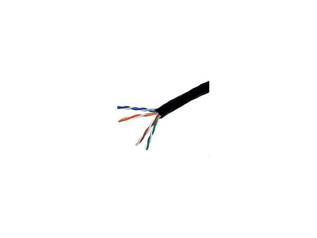 Monoprice Cat5e Ethernet Bulk Cable - Network Internet Cord - Stranded, 350Mhz, UTP, CM, Pure Bare Copper Wire, 24AWG, 1000ft, Black