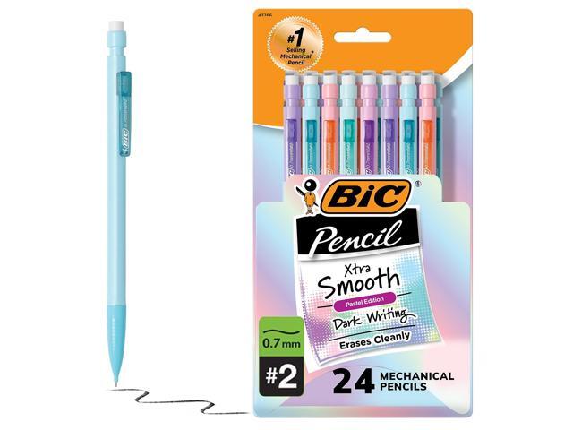 BIC Xtra Smooth Pastel Edition Mechanical Pencil 0.7mm #2 Medium Lead (MPNP24-BLK)