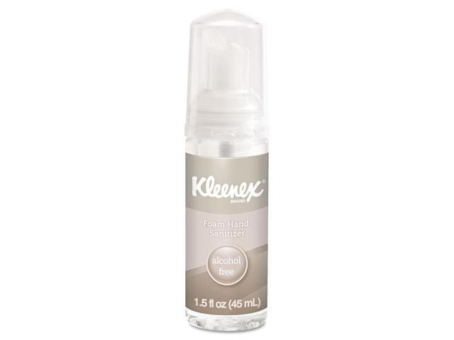 KLEENEX 34136 Alcohol-Free Foam Hand Sanitizer, 1.5 oz, Clear, 24/Carton