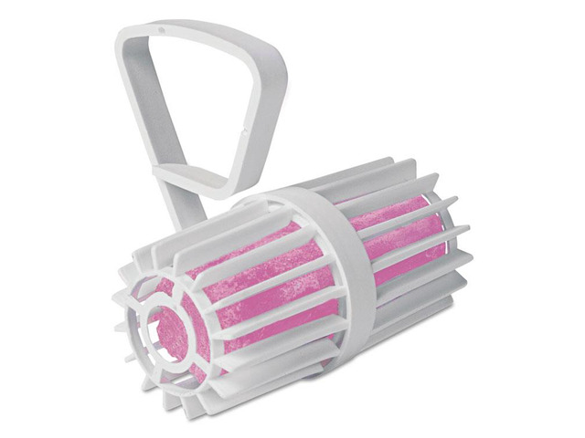 Health Gards Toilet Rim Cage with Non-Para Block, White/Pink, Cherry, 12 per Carton
