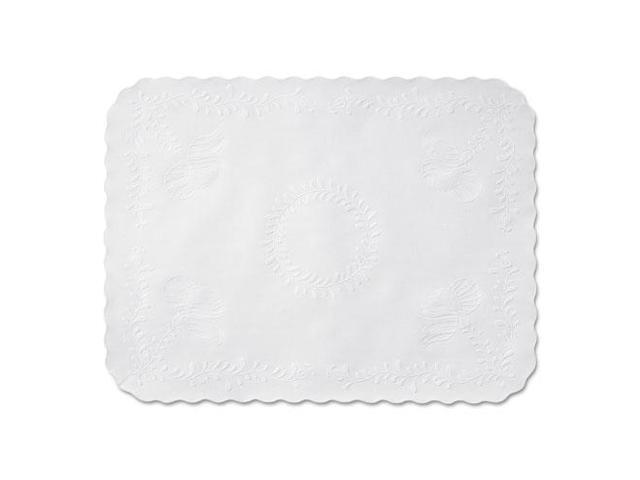 Scalloped Edge Traymat Bond Paper White 16 5/8 x 12 3/4 1000/Carton