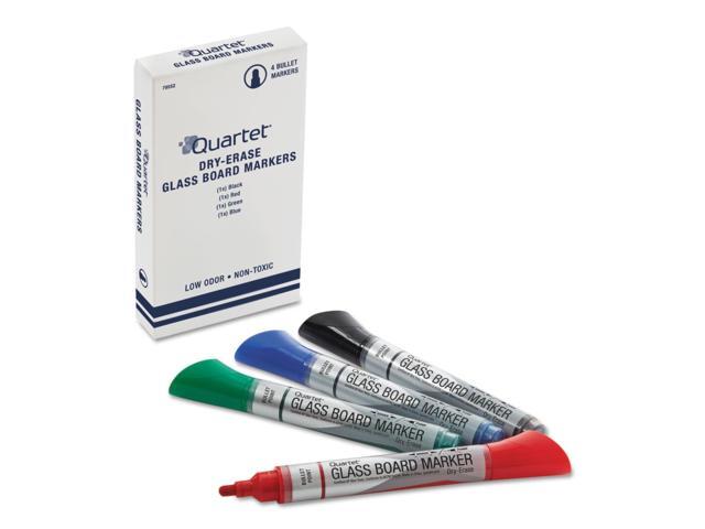 Quartet Marker,Dry Erase,4/Pk,Ast 79552