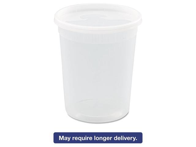 Pactiv DELItainer Microwavable Combo Clear 32oz 4 11/20 dia x 5 11/20h 240