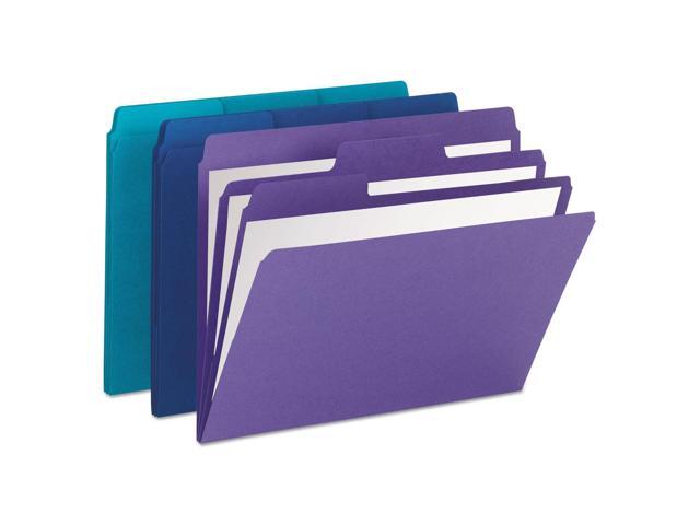Smead SuperTab Organizer Folder 1/3 Cut Top Tab Assorted 3/Pack 11989