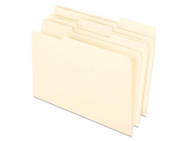 Pendaflex Earthwise 100% Recycled Paper File Folder 1/3 Cut Legal Manila 100/Box 76520
