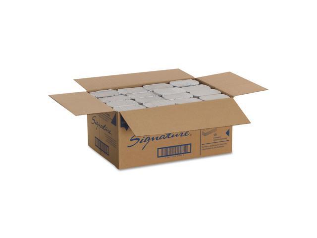 Signature Paper Towel 9 1/5 x 9 2/5 White 125/Pack 16 Packs/Carton 21000