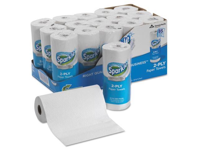 Sparkle ps Perforated Paper Towel White 8 4/5 x 11 85/Roll 15 Roll/Carton 2717714