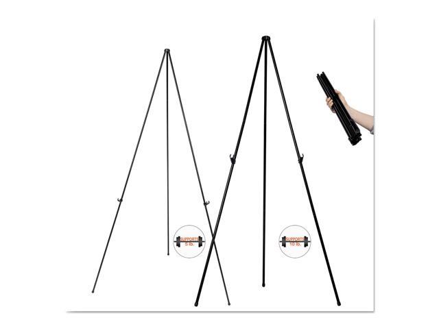 MasterVision Instant Easel 61 1/2' Black Steel Lightweight FLX04201MV