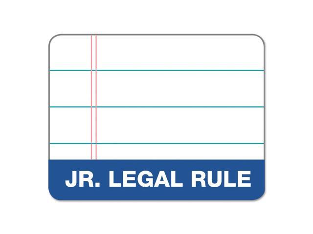 TOPS Docket Ruled Perforated Pads 5 x 8 Narrow White 50 Sheets 6/Pack 63366