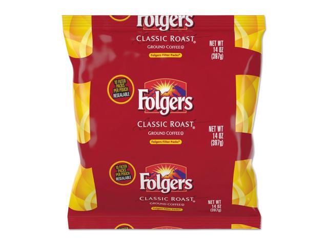 Folgers Classic Roast Ground Coffee Filter Packs Ground - Regular - Classic - 1.4 oz - 40 / Carton FOL10117