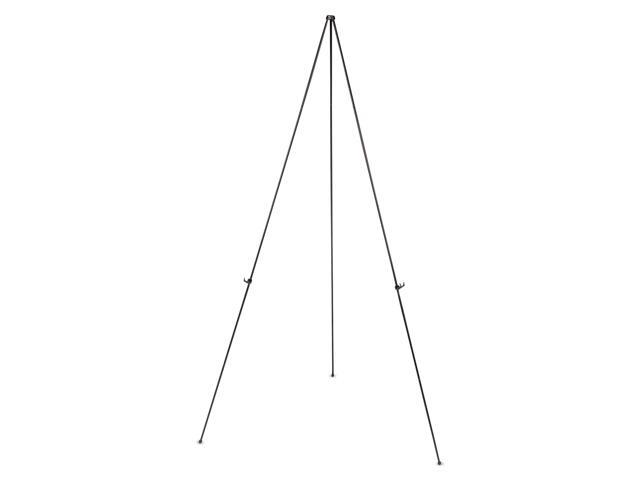 MasterVision Instant Easel 61 1/2' Black Steel Lightweight FLX04201MV