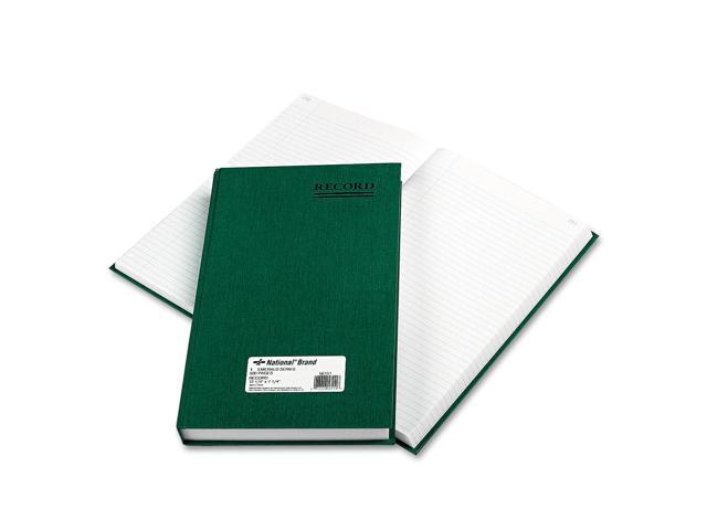 National Emerald Series Account Book Green Cover 500 Pages 12 1/4 x 7 1/4 56151