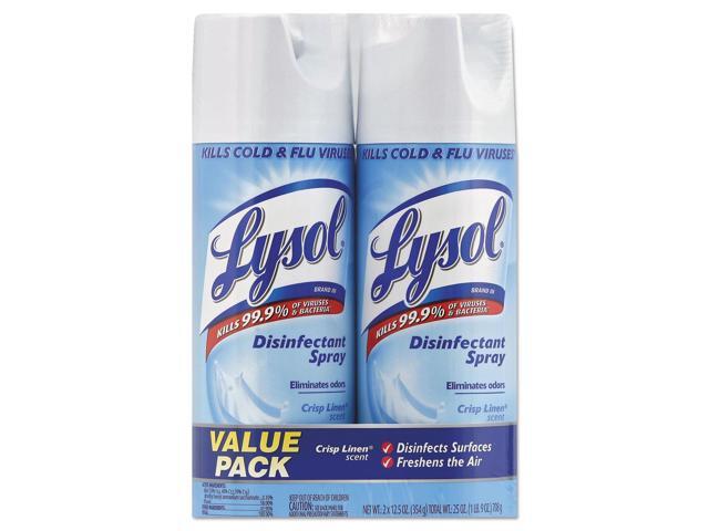 Lysol Disinfectant Spray Crisp Linen 12.5 oz Aerosol 2/Pack 89946PK