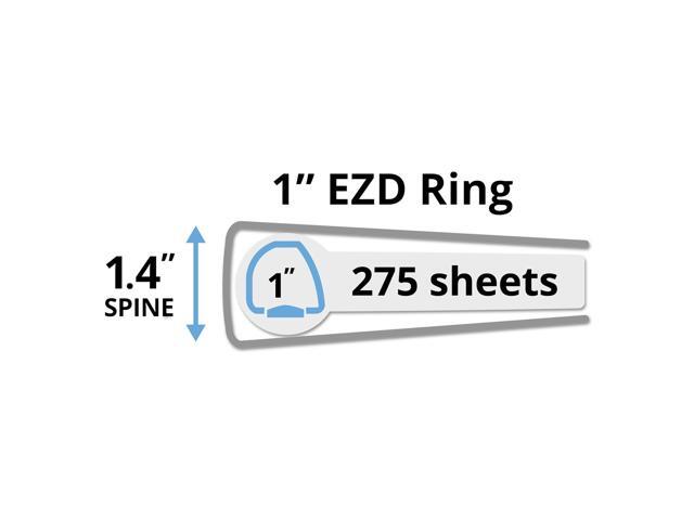 Avery Heavy-Duty View Binder w/Locking EZD Rings 1' Cap Pacific Blue 79772