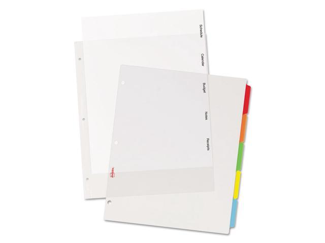Avery - Clear Easy View Plastic Dividers, 5 Tabs - Multicolor - image 2