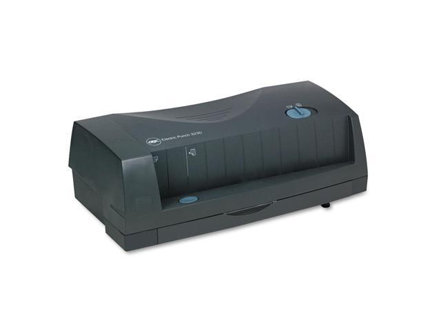 GBC 24-Sheet 3230 Electric Two-to-Three-Hole Adjustable Punch 9/32' Holes Gray 7704270