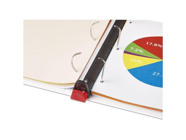 UNIVERSAL Push-Open Deluxe Plus D-Ring View Binder 2' Capacity 8-1/2 x 11 White 30732