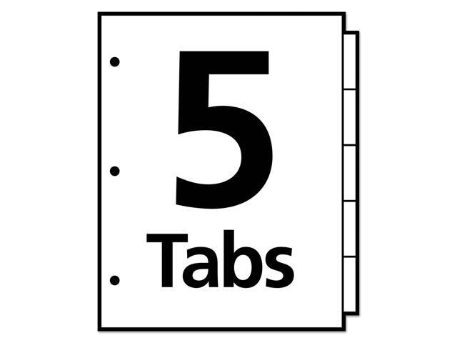 Avery - Clear Easy View Plastic Dividers, 5 Tabs - Multicolor - image 5