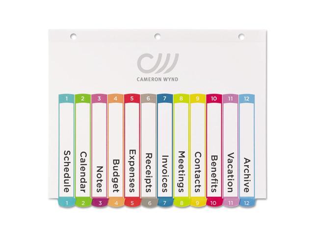 Avery Ready Index Table of Contents Dividers Multicolor Tabs 1-12 Letter 11843