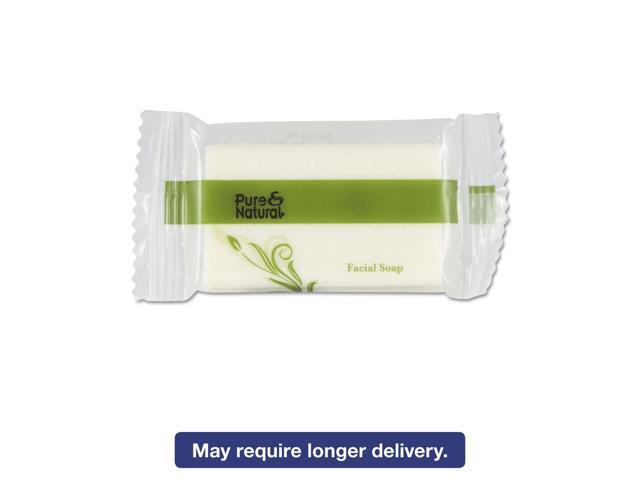 Pure & Natural Body & Facial Soap, .75 oz, Fresh Scent, White 1000/Carton