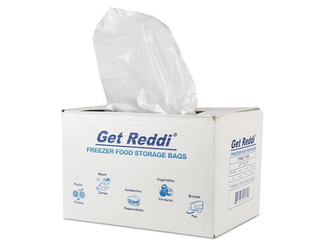 Inteplast Group Get Reddi Freezer Food Storage Bags 0.5 mil 27' x 37' Natural