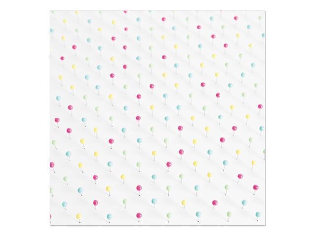 U Brands Map Push Pins Plastic Assorted 1/2' 300/Pack 3086U06-24