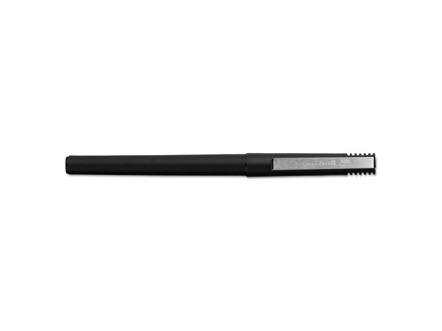 uni-ball Stick Roller Ball Pen Micro 0.5mm Blue Ink Black Barrel 72/Pack 2013566