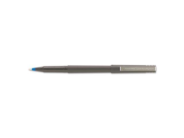 uni-ball Stick Roller Ball Pen Micro 0.5mm Blue Ink Black Barrel 72/Pack 2013566