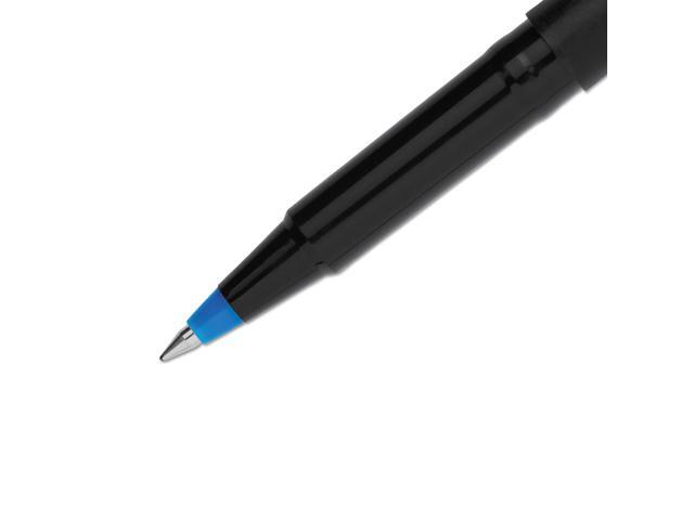 uni-ball Stick Roller Ball Pen Micro 0.5mm Blue Ink Black Barrel 72/Pack 2013566