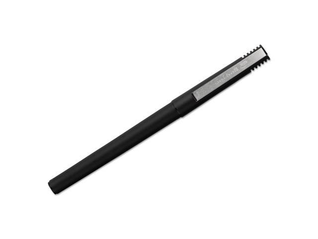 uni-ball Stick Roller Ball Pen Micro 0.5mm Blue Ink Black Matte Barrel Dozen