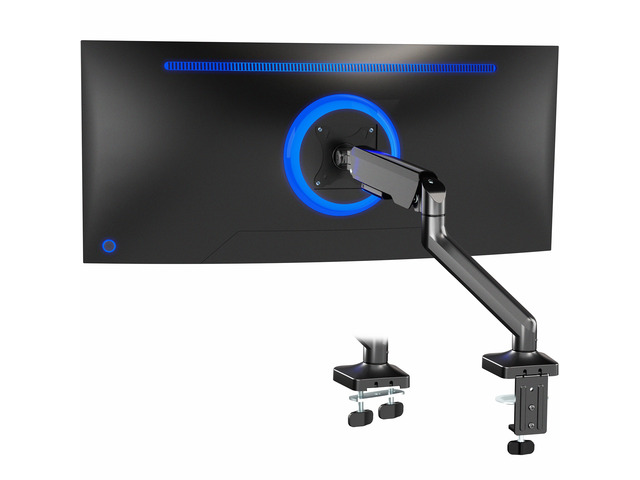 VIVO Pneumatic Arm Single Ultrawide Monitor Desk Mount, Fits up to 40' Screens