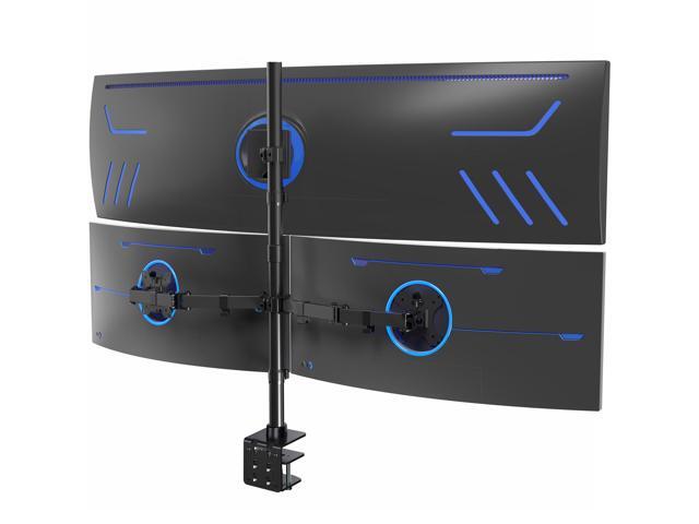 VIVO Triple Computer Monitor Desk Mount, 1 Ultrawide to 49', 2 Standard to 27'