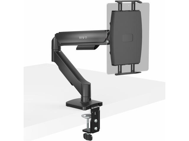 Single Mechanical Arm Desk Mount for Tablets, 2-in-1 Laptops, Portable Monitors