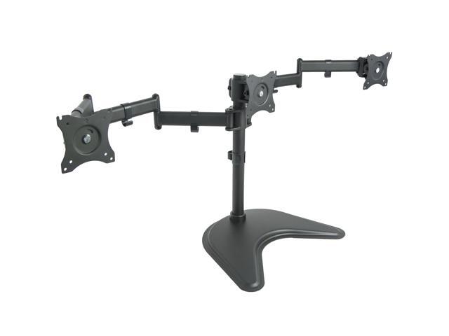 VIVO Triple Monitor Mount Adjustable Desk Free Stand for 3 LCD Screens upto 24'